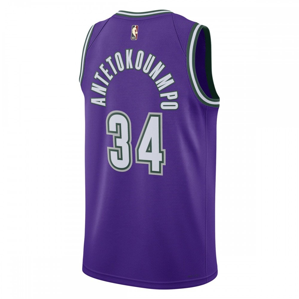 Giannis Antetokounmpo Milwaukee Bucks 2022/23 Swingman Jersey Purple - Classic Edition-Pro Kit Vault | Brand New 26/27 Sports Jerseys